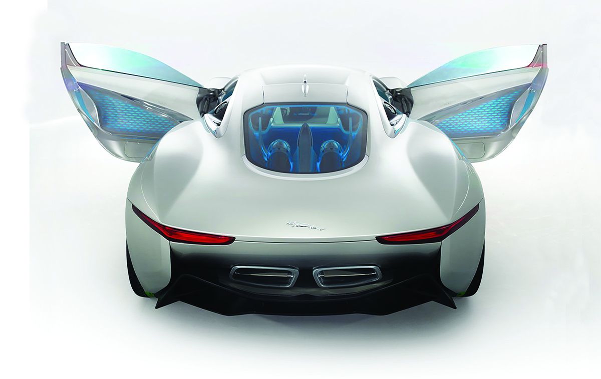 Jaguar’s most advanced design The Jaguar C-X75 was originally debuted at the 2010 Paris Auto Show. Starting at $1.48 million, this is said to be the car company’s most advanced design. The model was featured in the 2015 film Spectre, a James Bond film.