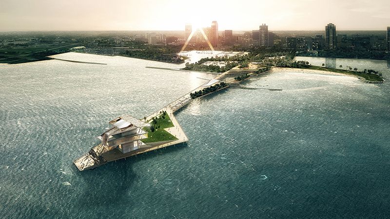 A rendering of The St. Pete Pier in St. Petersburg