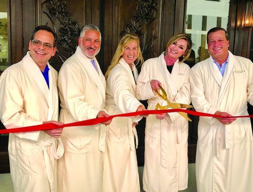 ►The Woodhouse Day Spa in downtown St. Petersburg had its ribbon cutting with owner Ginger Lettelleir, St. Petersburg Area Chamber of Commerce President Chris Steinocher and St. Pete Mayor Rick Kriseman on hand.