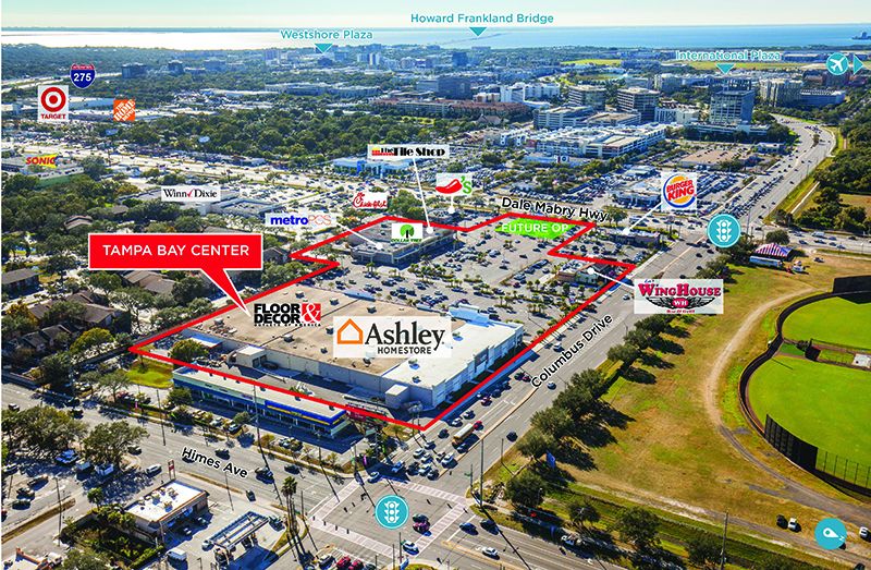 ►Cushman & Wakefield negotiated the sale of Tampa Bay Center, a 142,350-square-foot urban infill shopping center in Tampa’s Westshore Business District, anchored by Ashley Furniture HomeStore and Floor & Décor.