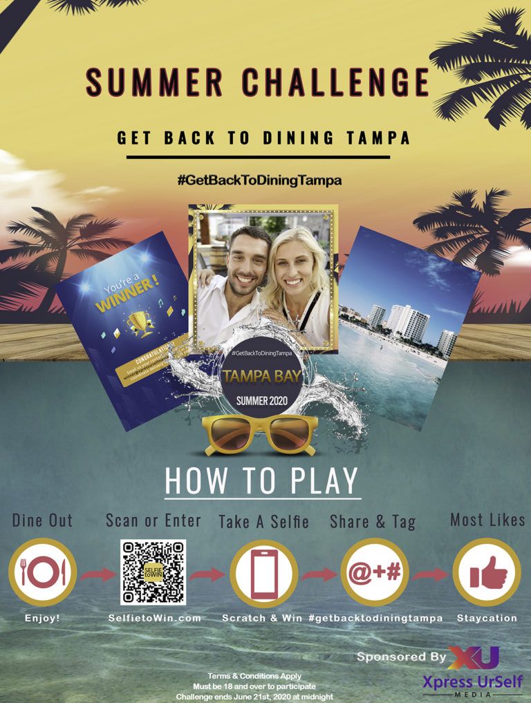 #getbacktodiningtampa_Summer Challenge Flyer