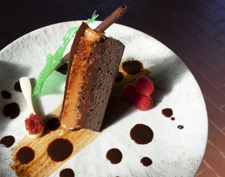 Squid Ink Chocolate Torte