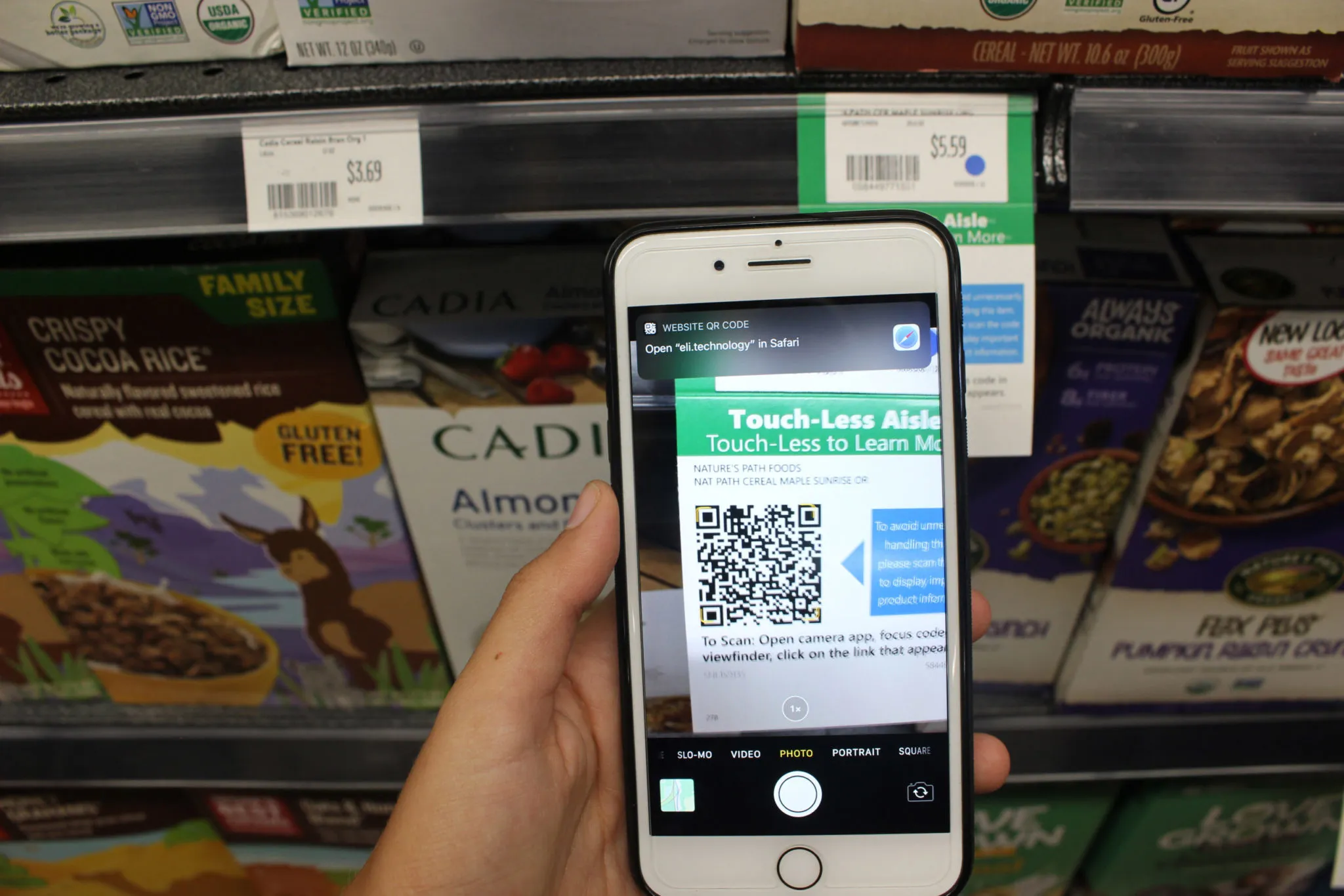 Tampa-based Cornerstone Consulting offers smart shelf tags, QR codes with digita..