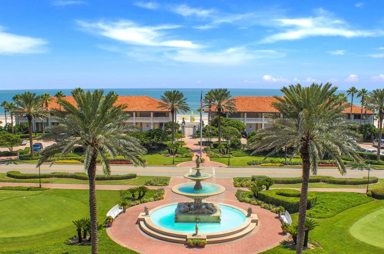Ponte Vedra Inn & Club _ fountain and beach WEB