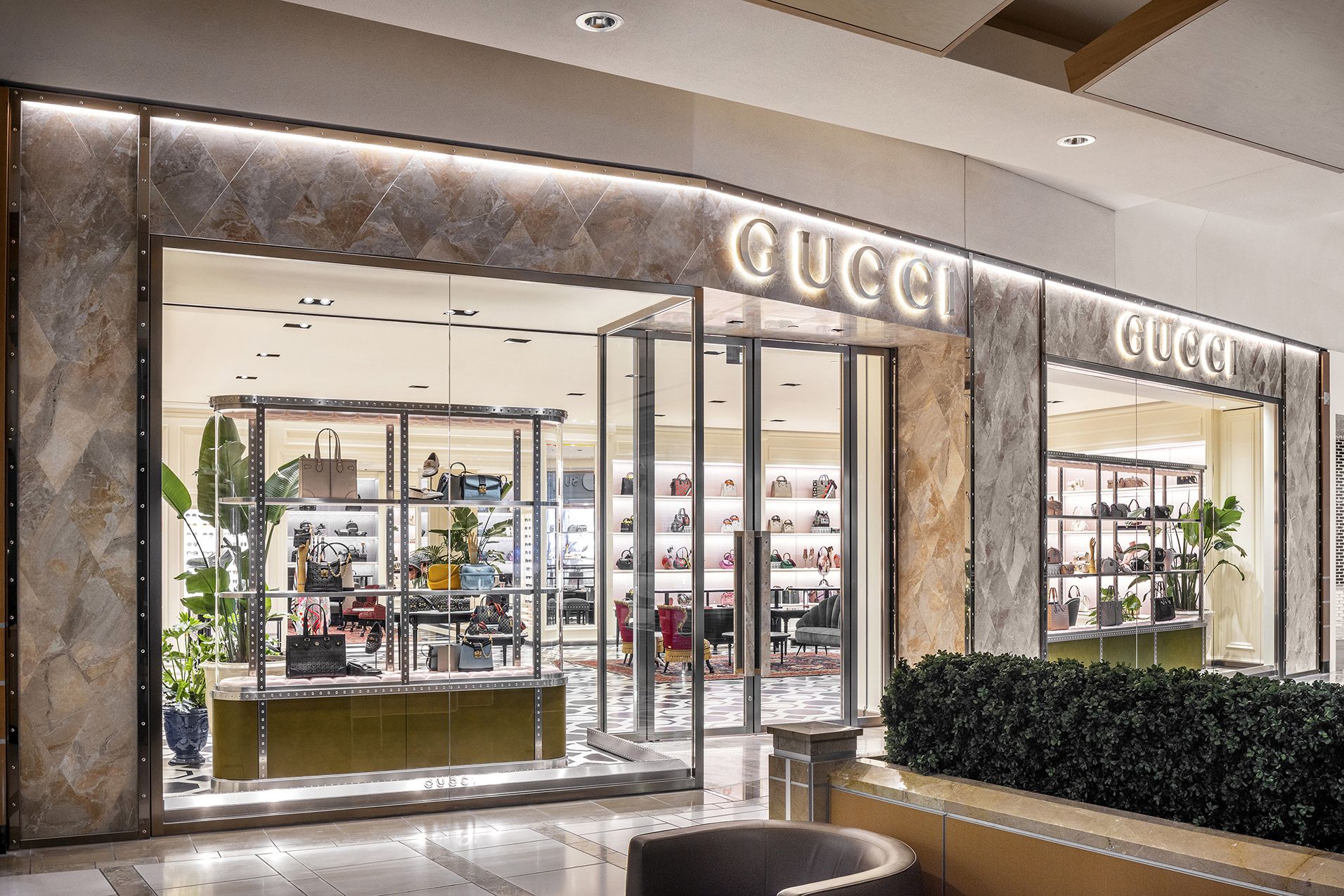 Go inside Gucci s reopened storefront at International Plaza