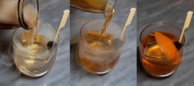 Smoked Old Fashion in Progress US