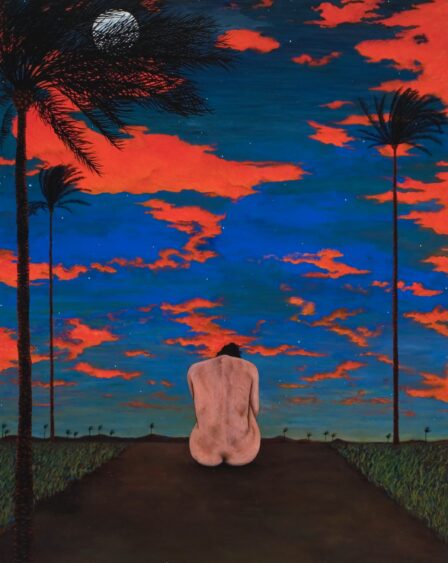 Lost, 2005, oil, acrylic and India ink on wood, 48 x 38 Jill Slaymaker