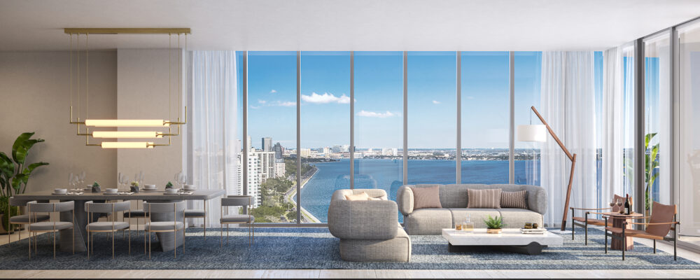 12-Ritz Carlton Residences Tampa-Unit 1 - Living Dining-R02B