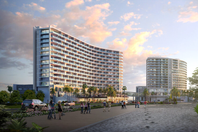 Clearwater Beach’s newest all-suite resort celebrates topping out ...