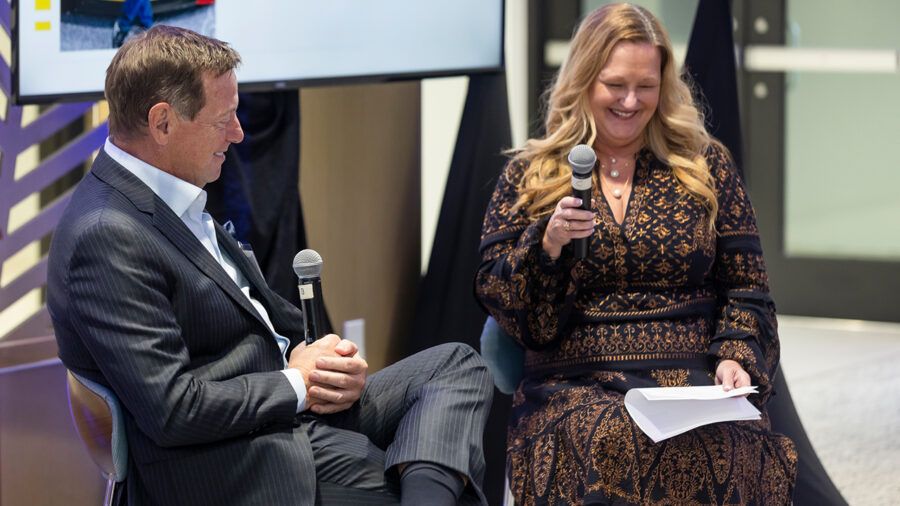 Bridgette Bello interviews Jim Norman during TBBW’s October CEO Connect event in Tampa.