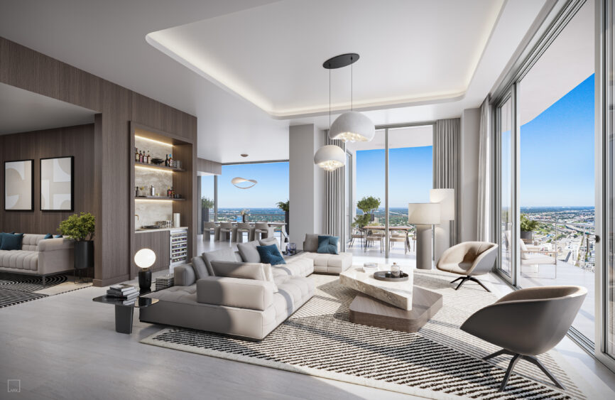 ONE Tampa Penthouse B Great Room