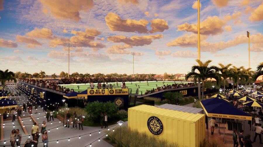 Riverfront Stadium Rendering 3 - source is Tampa Bay Sun FC