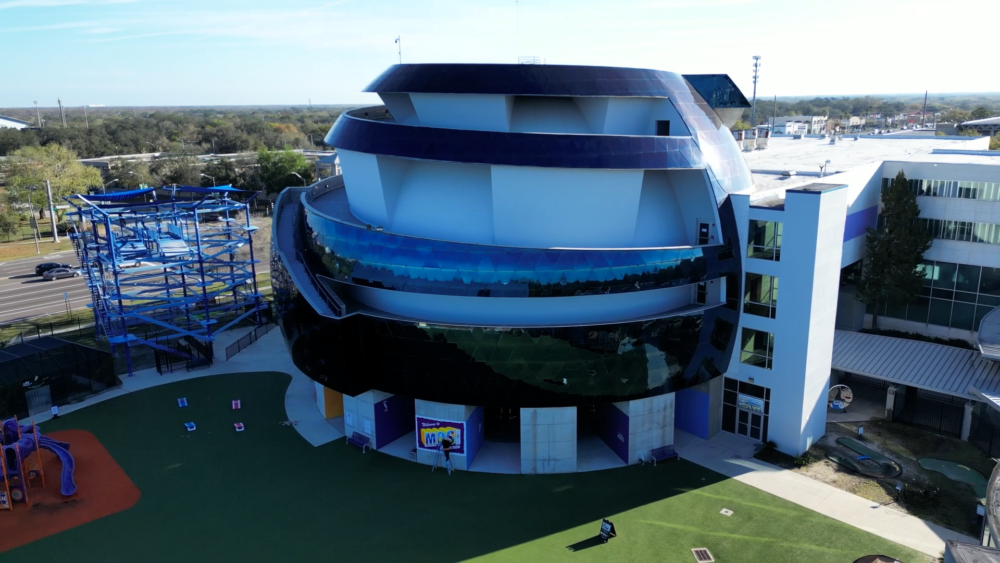 EXTERIOR AERIAL PHOTO 1 - MOSI Digital Dome Theatre - credit MOSI