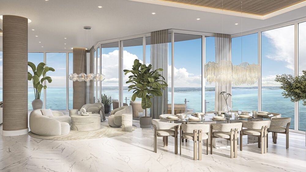 $12 million grand penthouse unveiled at Viceroy Residences Clearwater ... - High Ceiling Penthouse Style In Clearwater