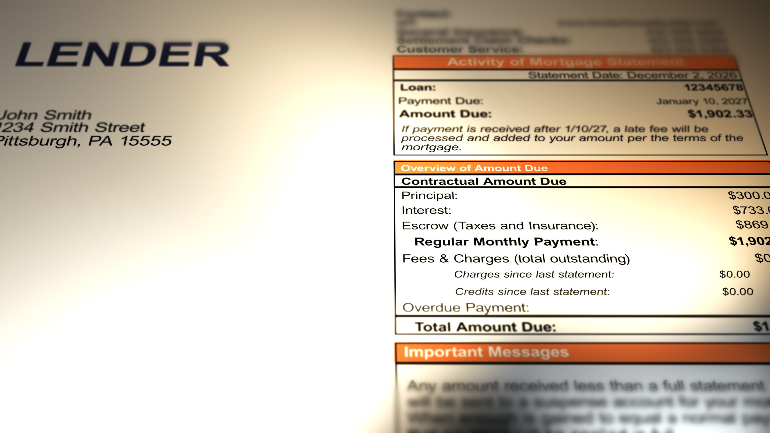 A close-up of a financial statement showing monthly payment details, symbolizing the end of Florida’s commercial lease tax and the financial relief now available to Tampa businesses.