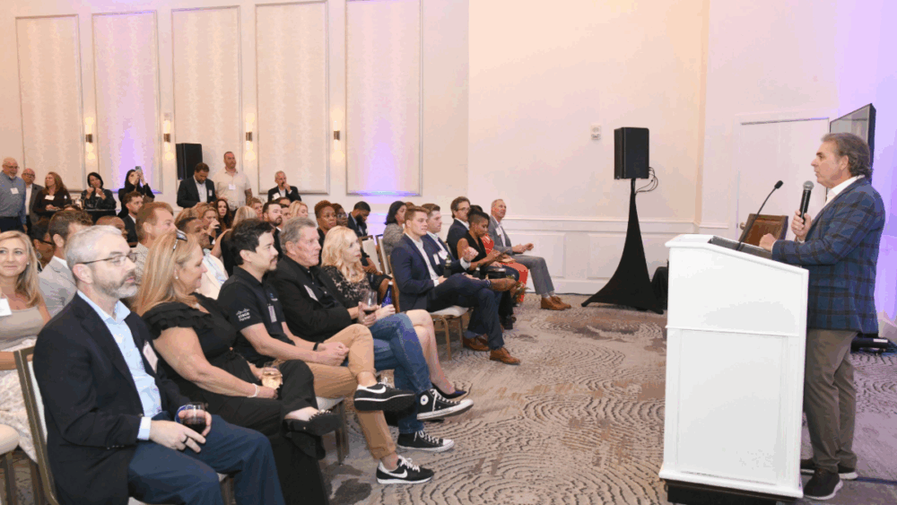 Jason Baker speaks at Tampa Bay Business & Wealth’s CEO Connect event on Tampa leadership.