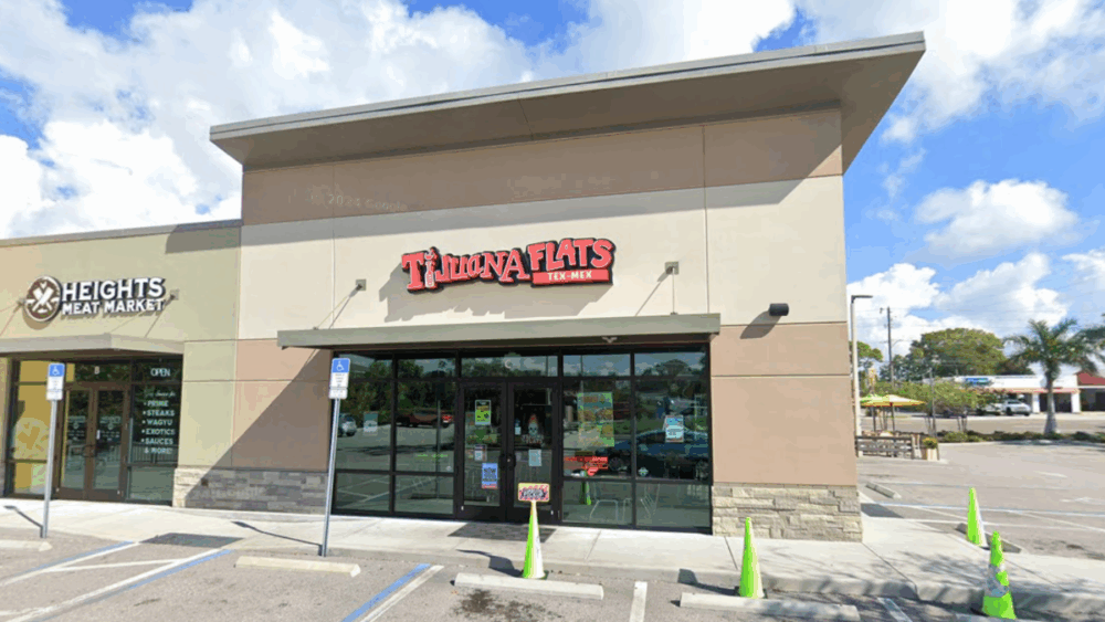 A photo of the former Tijuana Flats Tex-Mex restaurant location in Clearwater, which now houses the new Firehouse Subs at 2849 Gulf to Bay Boulevard.
