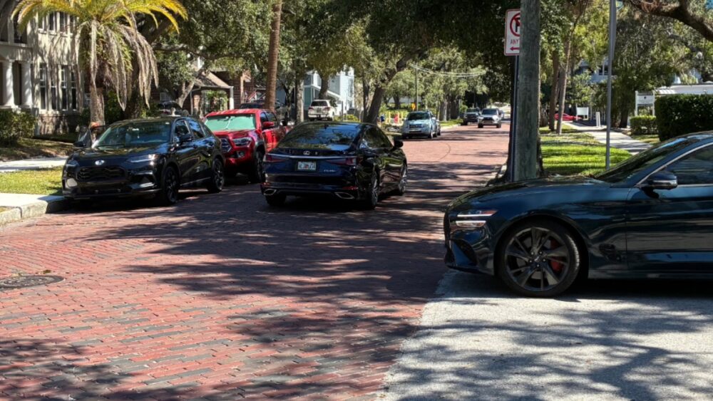 Residents say narrow streets like Bay and Brevard, where parking already limits access, cannot support hotel service traffic or guest parking.