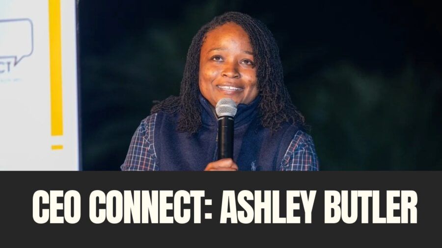 Ashley Butler speaks on stage during a CEO Connect interview hosted by Tampa Bay Business & Wealth.