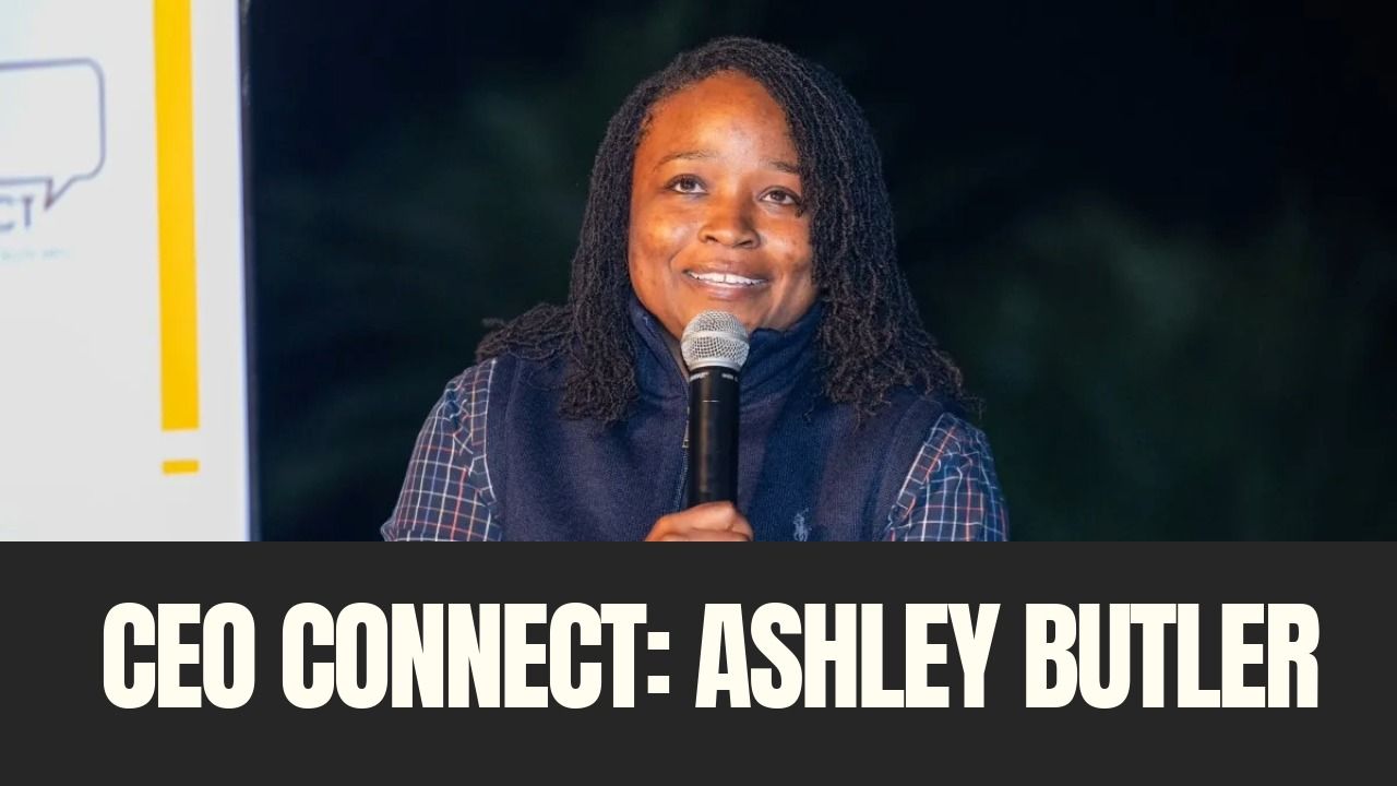 Ashley Butler speaks on stage during a CEO Connect interview hosted by Tampa Bay Business & Wealth.