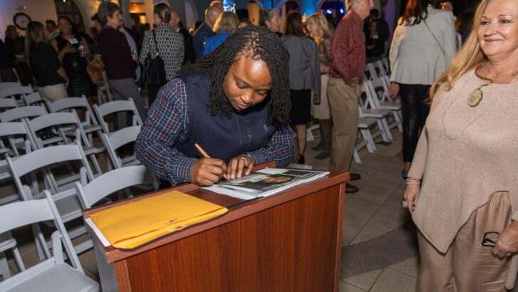 Guests gather at Aqua at Westshore Yacht Club during TBBW’s CEO Connect event with Ashley Butler.