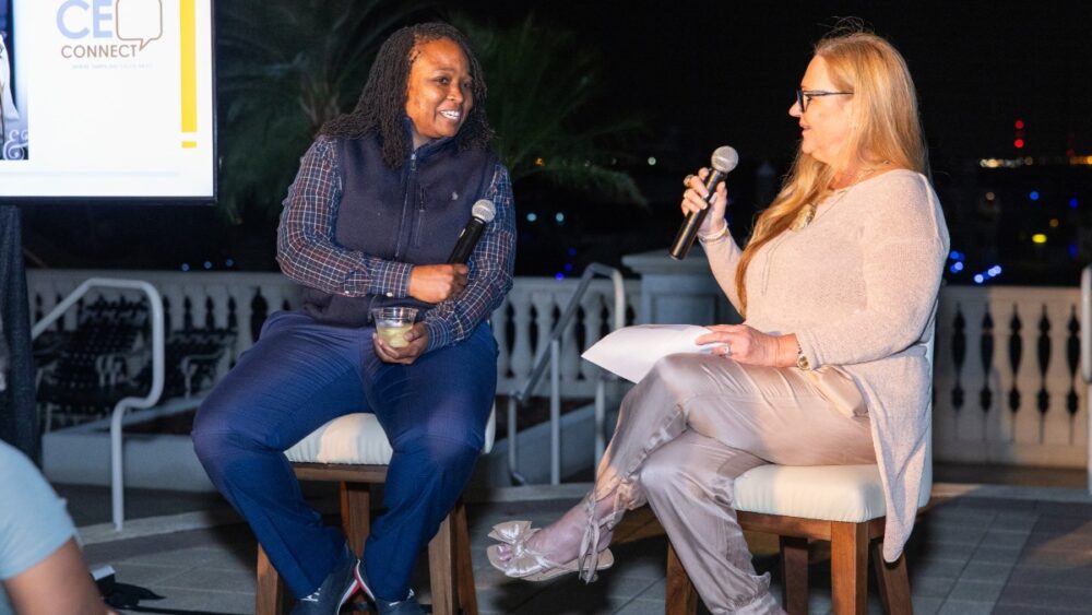 Guests gather at Aqua at Westshore Yacht Club during TBBW’s CEO Connect event with Ashley Butler.