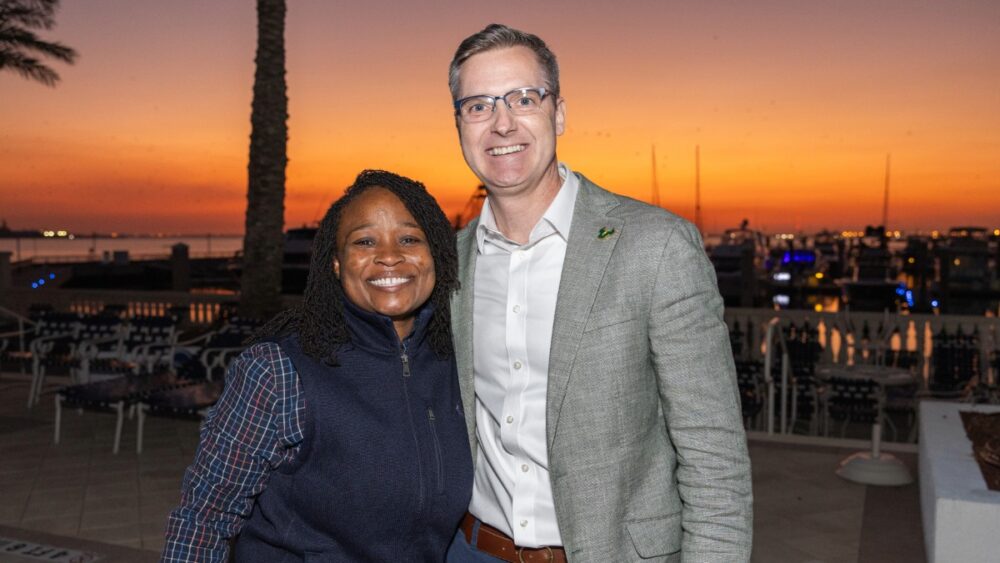 Guests gather at Aqua at Westshore Yacht Club during TBBW’s CEO Connect event with Ashley Butler.