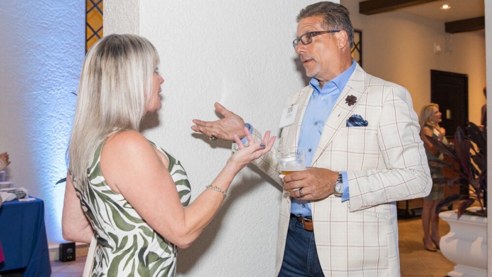 Guests gather at Aqua at Westshore Yacht Club during TBBW’s CEO Connect event with Ashley Butler.
