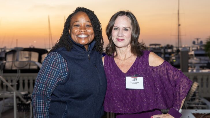 Guests gather at Aqua at Westshore Yacht Club during TBBW’s CEO Connect event with Ashley Butler.