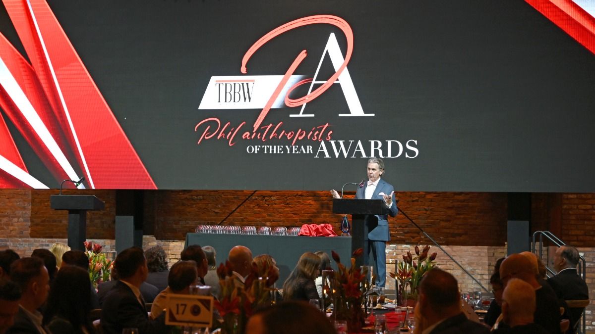 Guests and honorees at TBBW’s 2025 Philanthropists of the Year Awards taking part in the celebration.