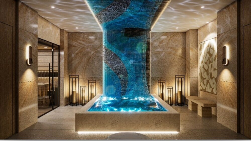Spa and wellness area inside Saravela luxury condominium
