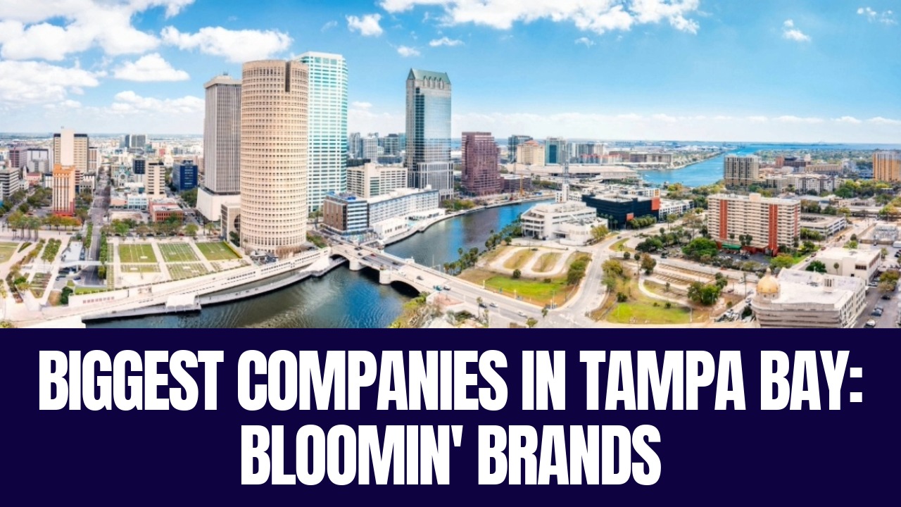 Aerial view of downtown Tampa and the Hillsborough River, home to Bloomin’ Brands headquarters.