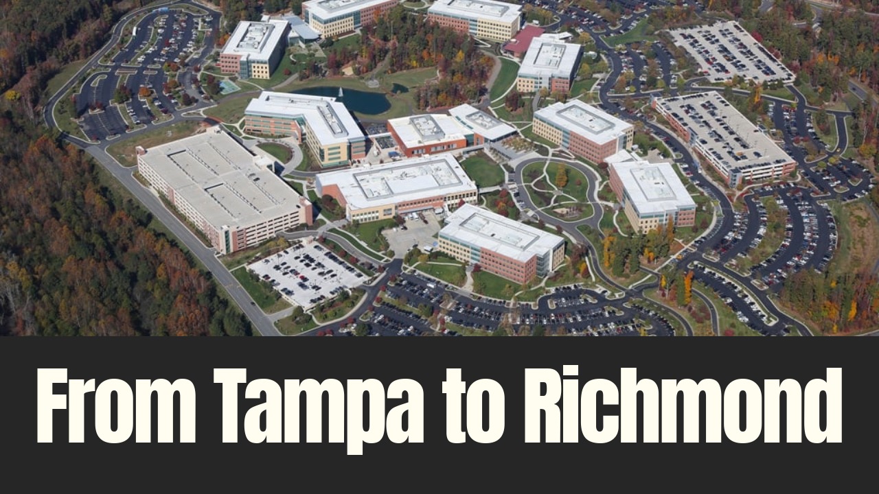 Aerial view of West Creek Business Park in Richmond, Virginia, where a Tampa-based firm is developing a new industrial project.