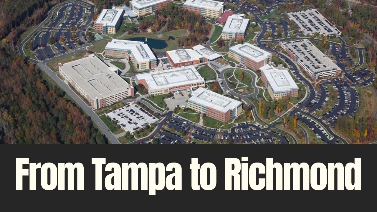Aerial view of West Creek Business Park in Richmond, Virginia, where a Tampa-based firm is developing a new industrial project.