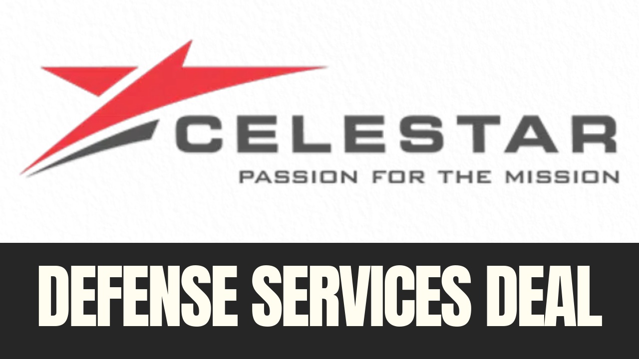 Celestar Corporation logo with on-screen text reading Defense Services Deal