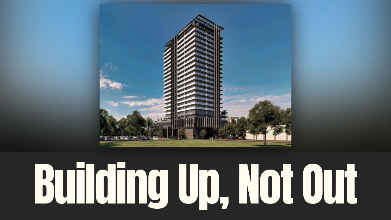 Rendering of The Gaspar, a 23-story residential tower proposed for a compact site in downtown Tampa.