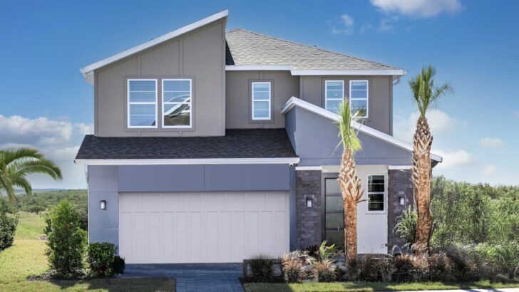 Exterior of a newly built single-family home in a Palmetto residential community