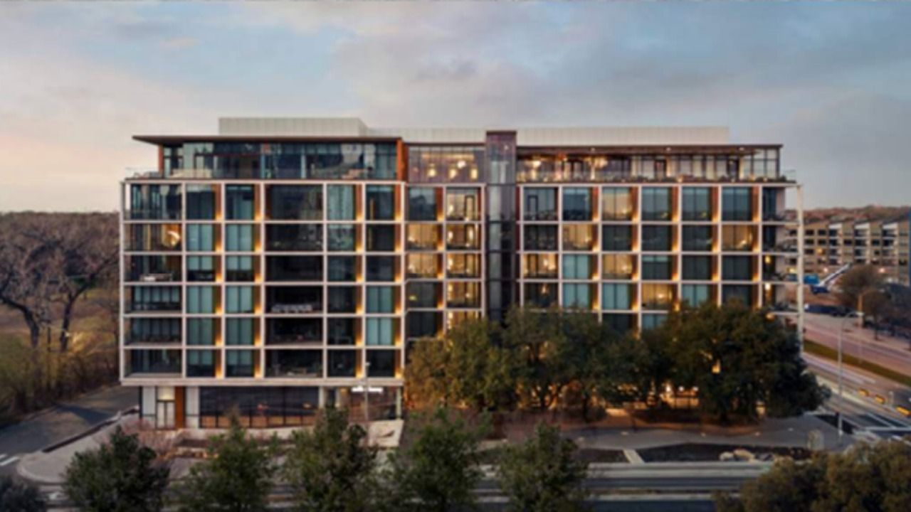 Rendering of a mid-rise hotel building included in the MOSI-area redevelopment concept in Tampa.