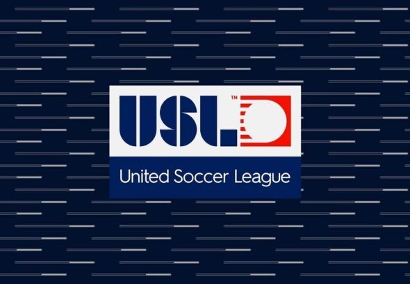 United Soccer League logo on navy background