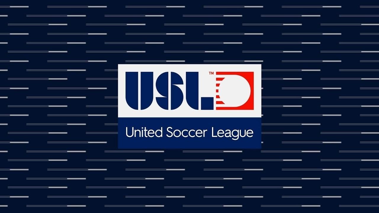 United Soccer League logo on navy background