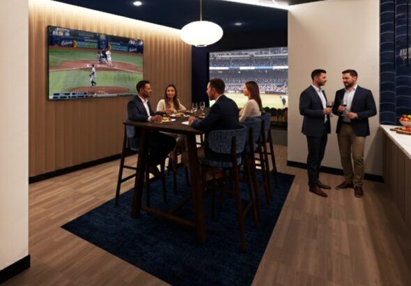 Executive Suite hospitality space at Tropicana Field