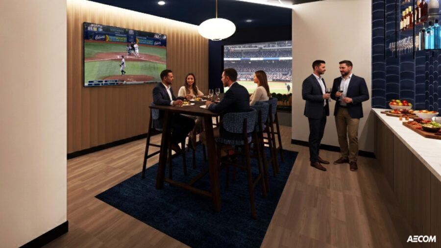 Executive Suite hospitality space at Tropicana Field