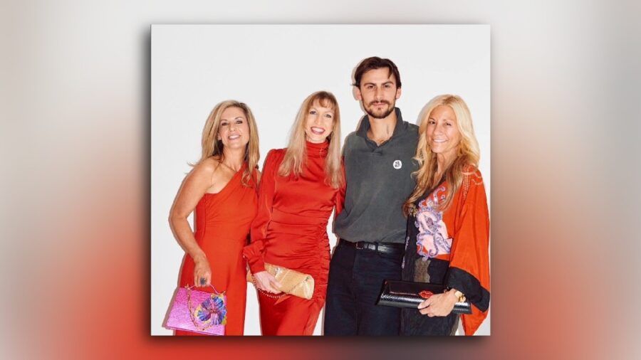 Gretchen Bauer with Christian Cowan and guests at New York Fashion Week Fall/Winter 2026 runway show