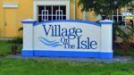 Village On The Isle sign outside the nonprofit Life Plan Community in Venice, Florida.