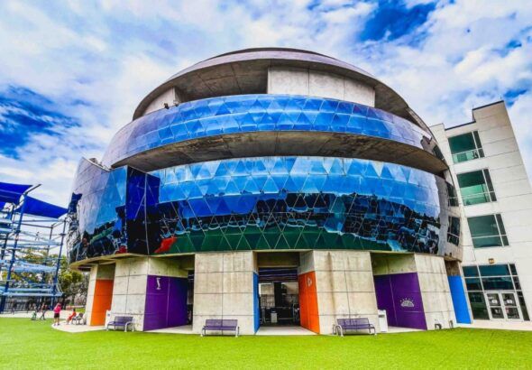 Museum of Science and Industry building along East Fowler Avenue in Tampa’s University area.