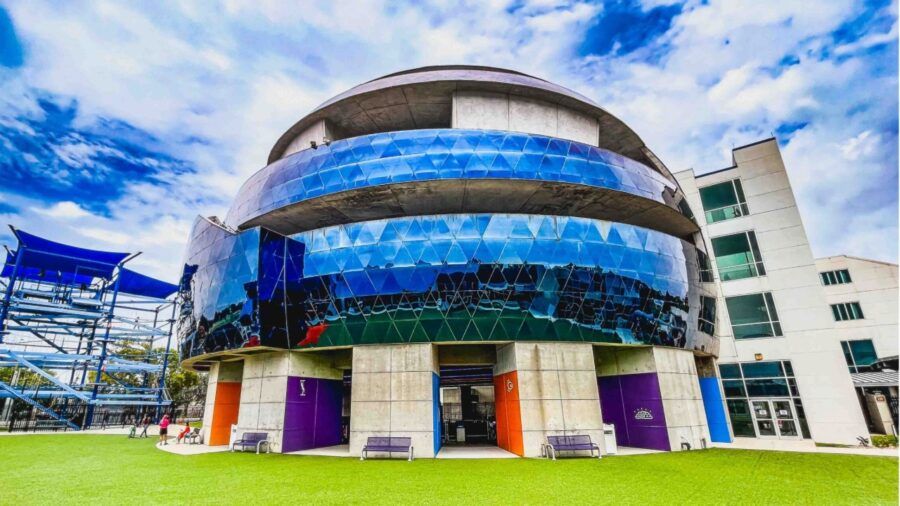 Museum of Science and Industry building along East Fowler Avenue in Tampa’s University area.