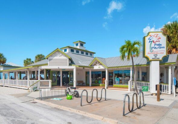 Palm Pavilion Restaurant on Clearwater Beach at 10 Bay Esplanade