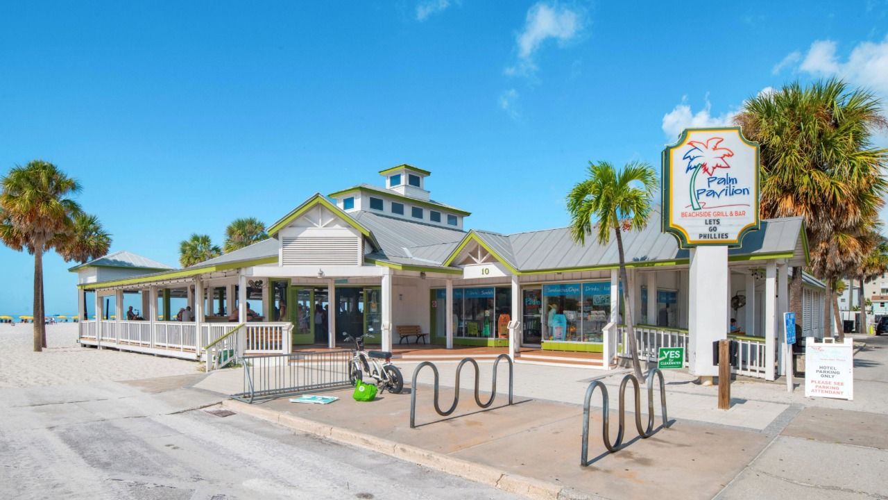 Palm Pavilion Restaurant on Clearwater Beach at 10 Bay Esplanade
