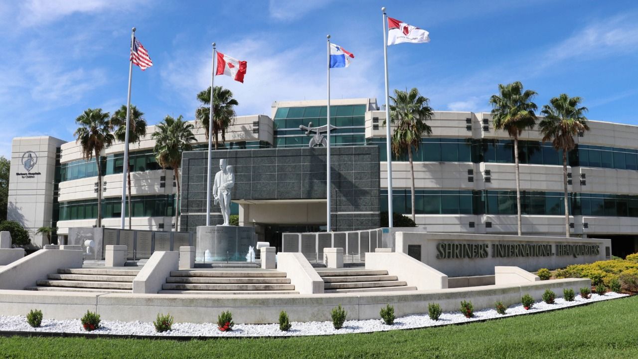 Shriners International headquarters building on Rocky Point Drive in Tampa.
