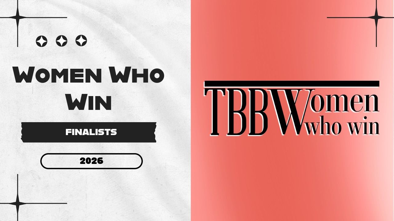 2026 Women Who Win finalists graphic featuring TBBW branding